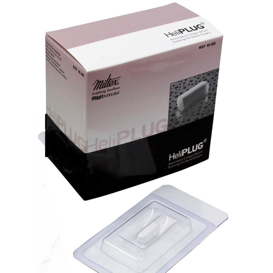 Tapón hemostático de colágeno Heliplug